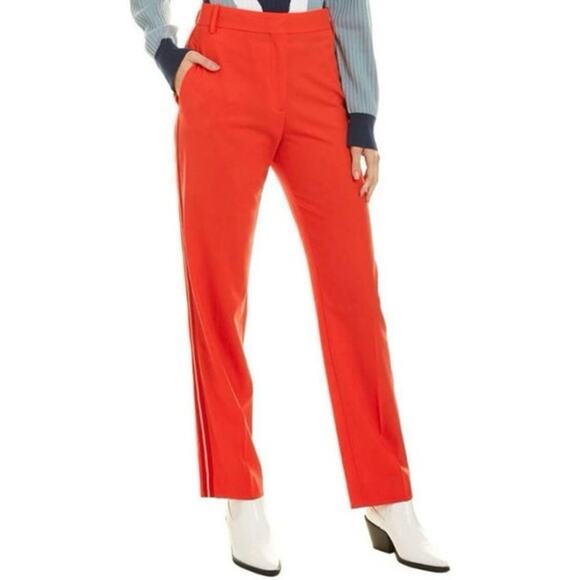 Rag & Bone Red Straight Leg Trousers Sz 4 - Picture 11 of 11